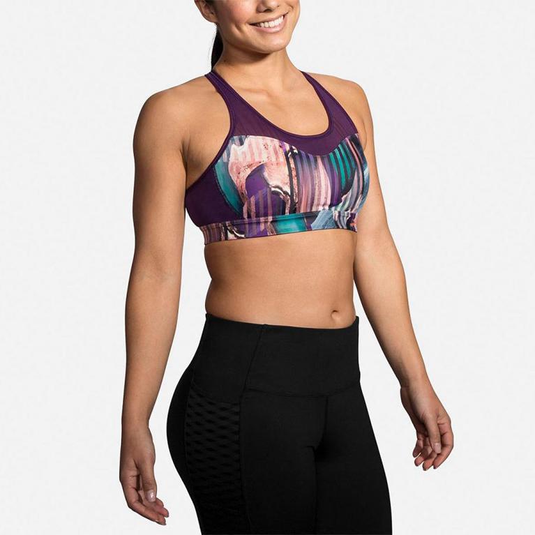 Brooks Women's FASTFORWARD CROSSBACK Sports Bras - Multicolor - Canada (AJQVM-1579)